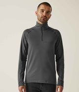 Regatta Core Stretch Half Zip Midlayer Top | Seal Grey thumbnail 1