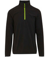 Regatta Navigate Half Zip Fleece | Black/Lime Green thumbnail 4