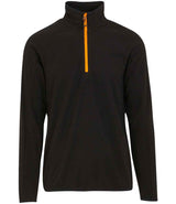 Regatta Navigate Half Zip Fleece | Black/Orange Pop thumbnail 4