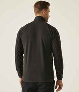 Regatta Navigate Half Zip Fleece | Black/Classic Red thumbnail 3