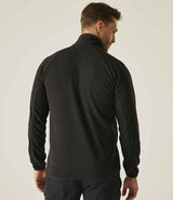 Regatta Navigate Half Zip Fleece | Black/Lime Green thumbnail 2