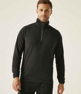 Regatta Navigate Half Zip Fleece | Black/Seal Grey thumbnail 1