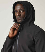 Regatta Navigate Two Layer Hooded Soft Shell Jacket | Black/Seal Grey thumbnail 6