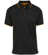 Regatta Navigate Polo Shirt | Black/Orange Pop thumbnail 5