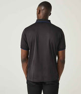 Regatta Navigate Polo Shirt | Black/New Royal Blue thumbnail 2