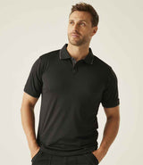 Regatta Navigate Polo Shirt | Black/Seal Grey thumbnail 1