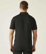 Regatta Navigate Polo Shirt | Black/Seal Grey thumbnail 2