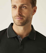 Regatta Navigate Polo Shirt | Black/Seal Grey thumbnail 4