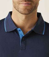 Regatta Navigate Polo Shirt | Navy/French Blue thumbnail 4