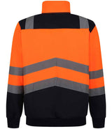 Regatta High Visibility Pro 1/4 Zip Sweatshirt | Orange/Navy thumbnail 5