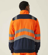 Regatta High Visibility Pro 1/4 Zip Sweatshirt | Orange/Navy thumbnail 2