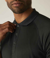 Regatta Coolweave Piqué Polo Shirt | Black thumbnail 3