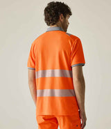 Regatta High Visibility Pro Comfort Polo Shirt | Orange thumbnail 2