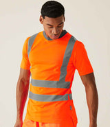 Regatta High Visibility Pro Contract T-Shirt | Orange thumbnail 2