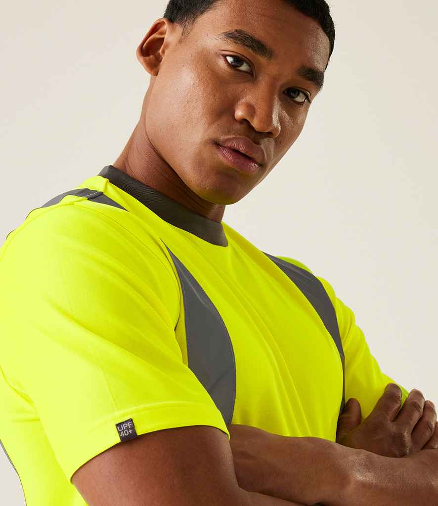 Regatta High Visibility Pro Contract T-Shirt | Yellow
