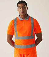 Regatta High Visibility Pro Contract Polo Shirt | Orange thumbnail 2