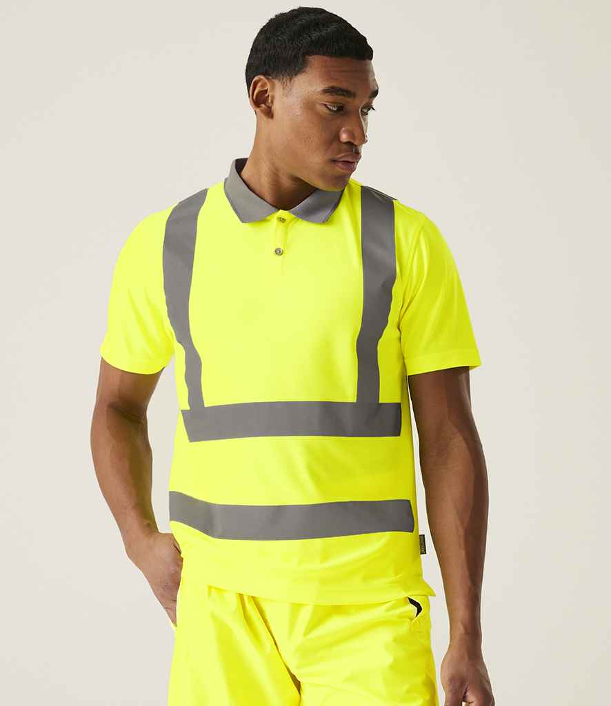 Regatta High Visibility Pro Contract Polo Shirt | Yellow