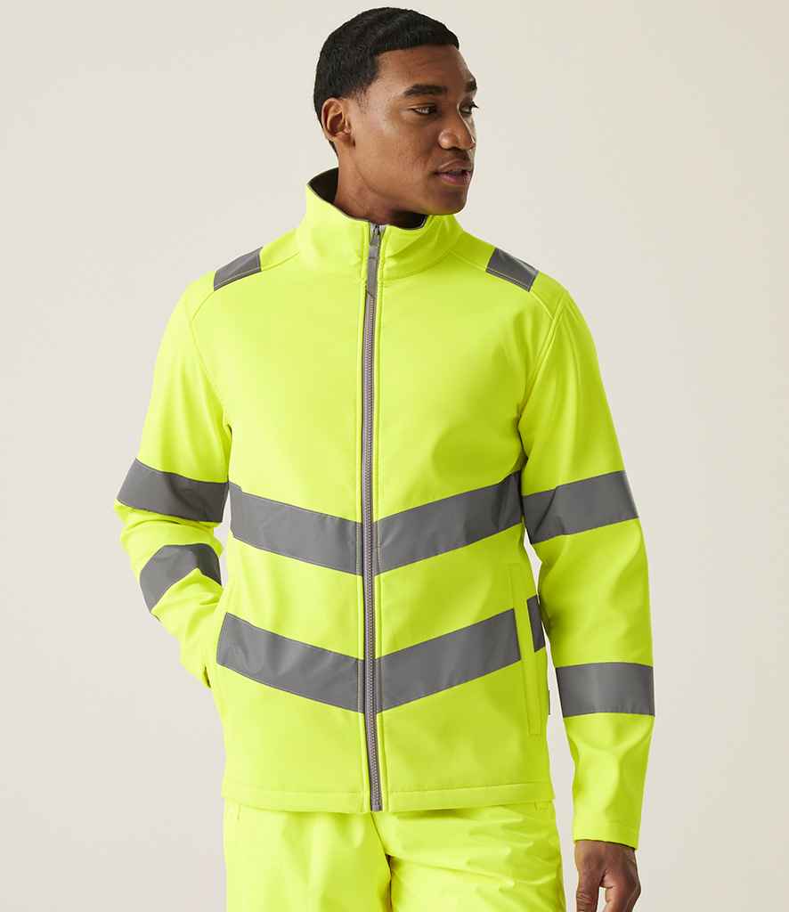 Regatta High Visibility Pro Contract Ablaze Soft Shell Jacket | Yellow