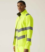 Regatta High Visibility Pro Contract Ablaze Soft Shell Jacket | Yellow thumbnail 3