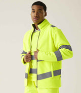Regatta High Visibility Pro Contract Thor Fleece Jacket | Yellow thumbnail 3