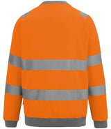 Regatta High Visibility Pro Contract Crew Neck Sweatshirt | Orange thumbnail 5
