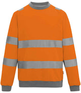 Regatta High Visibility Pro Contract Crew Neck Sweatshirt | Orange thumbnail 4