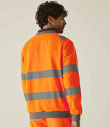 Regatta High Visibility Pro Contract Crew Neck Sweatshirt | Orange thumbnail 2