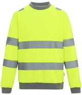 Regatta High Visibility Pro Contract Crew Neck Sweatshirt | Yellow thumbnail 5
