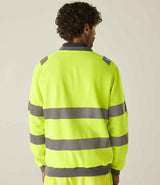 Regatta High Visibility Pro Contract Crew Neck Sweatshirt | Yellow thumbnail 3