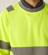 Regatta High Visibility Pro Contract Crew Neck Sweatshirt | Yellow thumbnail 4