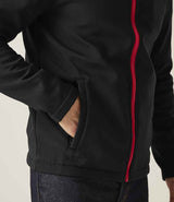 Regatta Ablaze Printable Soft Shell Jacket | Black/Classic Red thumbnail 4