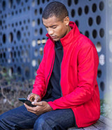 Regatta Ablaze Printable Soft Shell Jacket | Classic Red/Black thumbnail 1