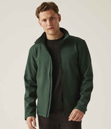 Regatta Ablaze Printable Soft Shell Jacket | Dark Spruce/Black thumbnail 3