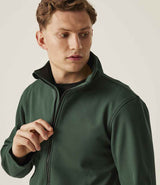 Regatta Ablaze Printable Soft Shell Jacket | Dark Spruce/Black thumbnail 4