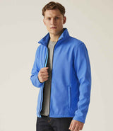 Regatta Ablaze Printable Soft Shell Jacket | French Blue/Navy thumbnail 3