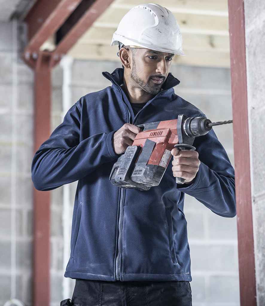Regatta Ablaze Printable Soft Shell Jacket | Navy/Navy