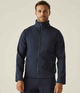 Regatta Ablaze Printable Soft Shell Jacket | Navy/Navy thumbnail 2
