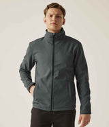 Regatta Ablaze Printable Soft Shell Jacket | Seal Grey/Black thumbnail 1