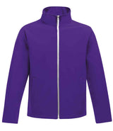 Regatta Ablaze Printable Soft Shell Jacket | Vibrant Purple/Black thumbnail 1