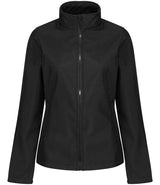 Regatta Ladies Ablaze Printable Soft Shell Jacket | Black/Black thumbnail 5