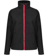 Regatta Ladies Ablaze Printable Soft Shell Jacket | Black/Classic Red thumbnail 5