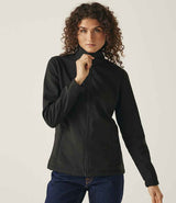 Regatta Ladies Ablaze Printable Soft Shell Jacket | Black/Black thumbnail 2