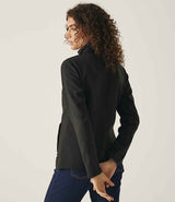 Regatta Ladies Ablaze Printable Soft Shell Jacket | Black/Black thumbnail 3