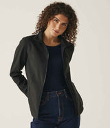 Regatta Ladies Ablaze Printable Soft Shell Jacket | Black/Black thumbnail 4