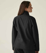 Regatta Ladies Ablaze Printable Soft Shell Jacket | Black/Classic Red thumbnail 2