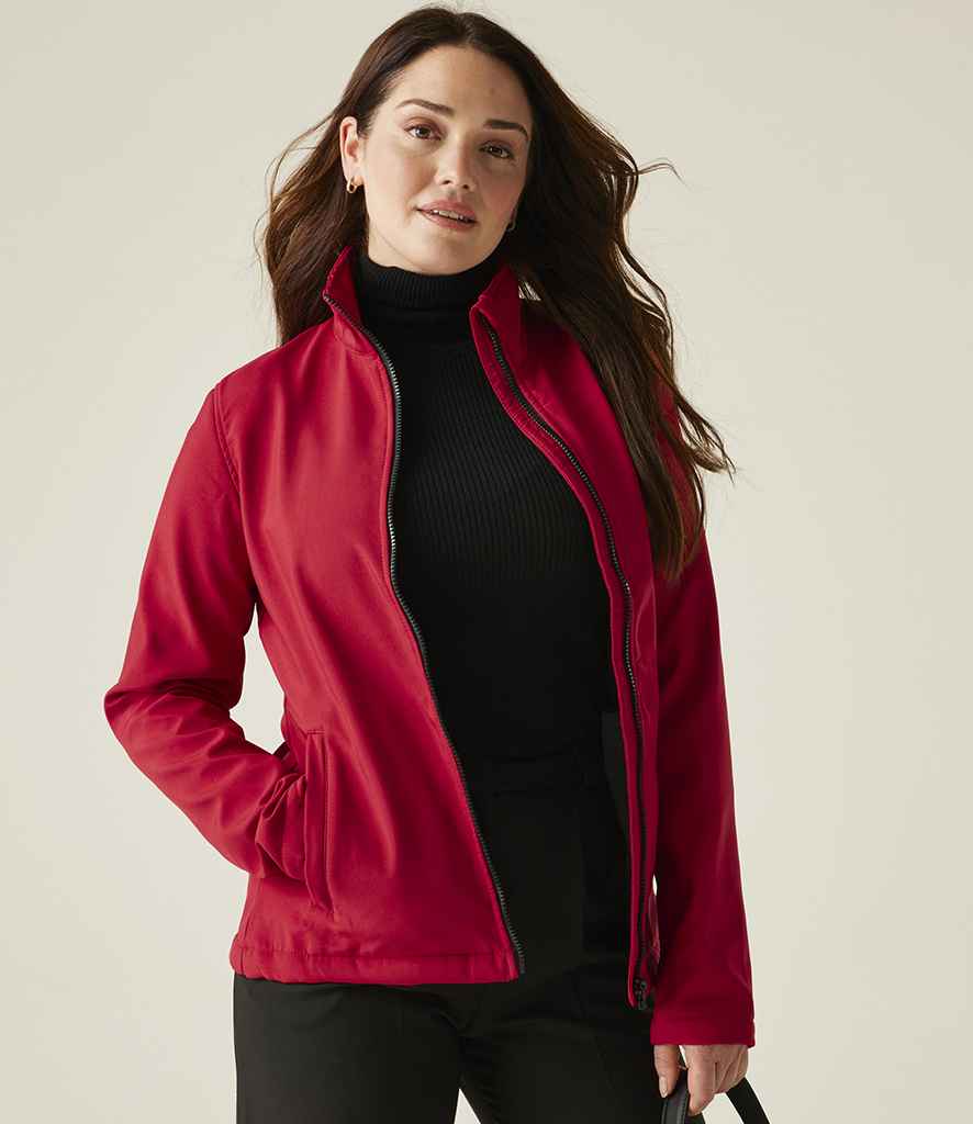 Regatta Ladies Ablaze Printable Soft Shell Jacket | Classic Red/Black