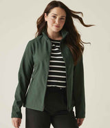 Regatta Ladies Ablaze Printable Soft Shell Jacket | Dark Spruce/Black thumbnail 1