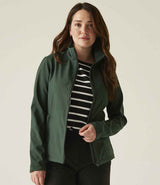 Regatta Ladies Ablaze Printable Soft Shell Jacket | Dark Spruce/Black thumbnail 3
