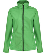 Regatta Ladies Ablaze Printable Soft Shell Jacket | Extreme Green/Black thumbnail 5