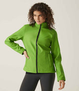 Regatta Ladies Ablaze Printable Soft Shell Jacket | Extreme Green/Black thumbnail 1